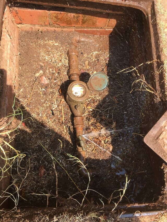 Leak at water meter