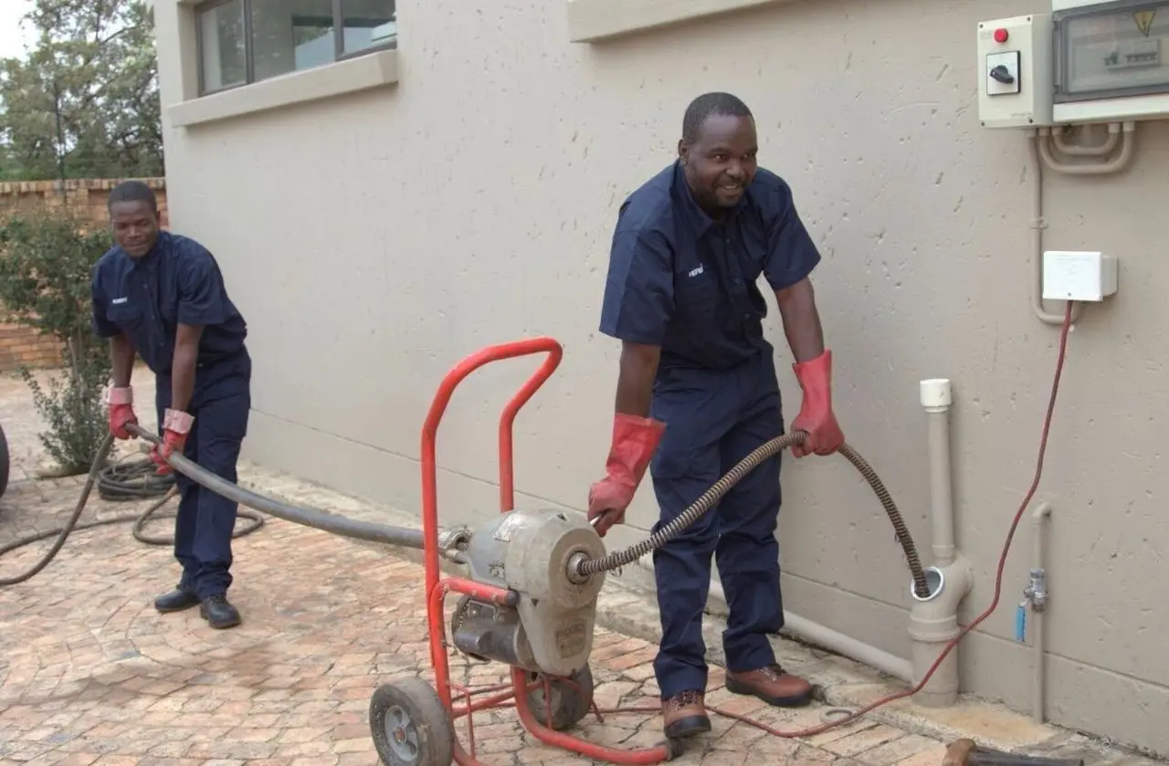 Blocked drain plumbers from Alpha Plumbing Clearing Blocked Drain with Specialist Equipment in Gauteng