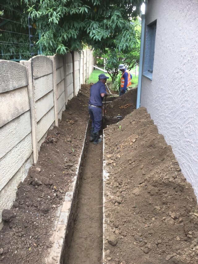 Backfill Compaction after new sewer pipe installation