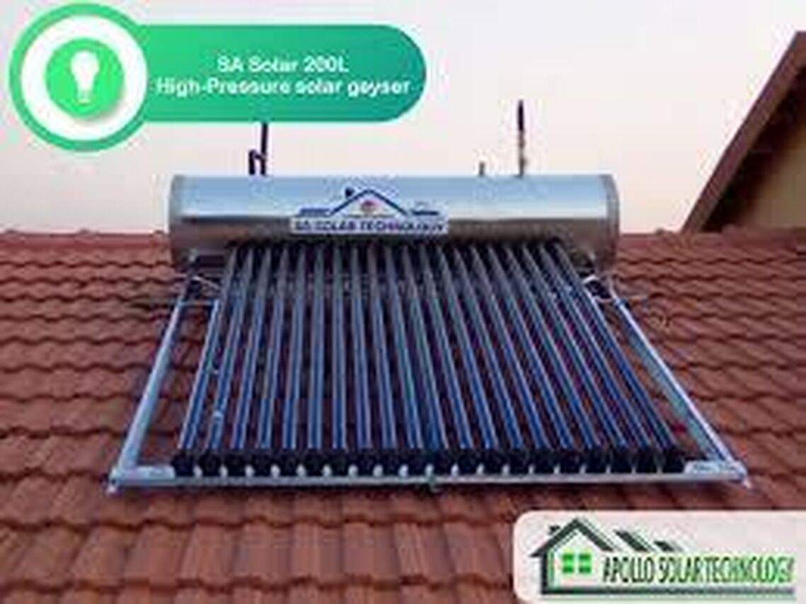 Solar Geyser installation 1