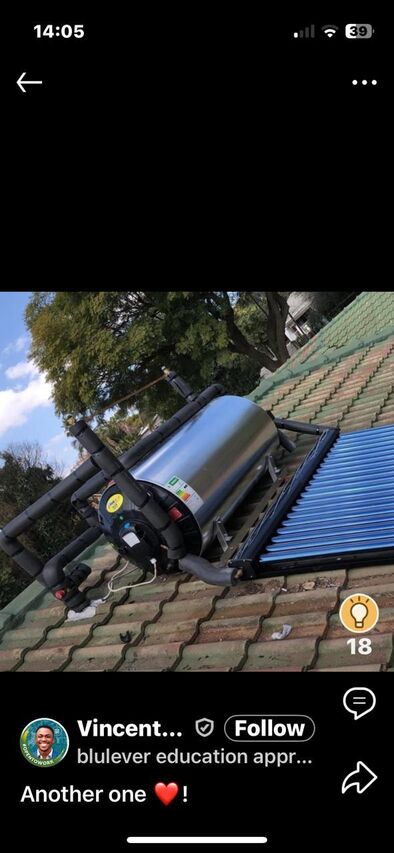 Solar Geyser Customise