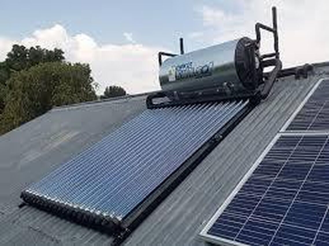 Solar Geyser installation 7